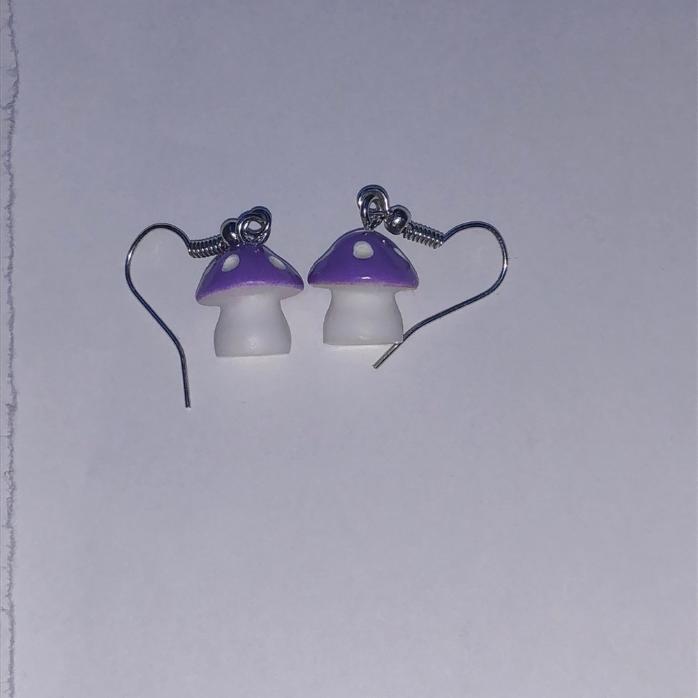 3 Pairs Of Mushroom Earings